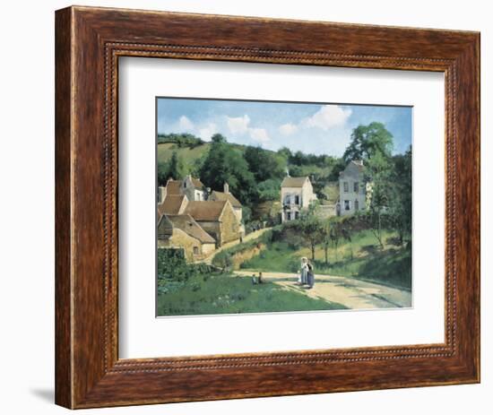 L'Hermitage at Pontoise, c.1867-Camille Pissarro-Framed Art Print