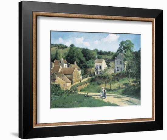 L'Hermitage at Pontoise, c.1867-Camille Pissarro-Framed Art Print