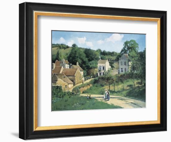 L'Hermitage at Pontoise, c.1867-Camille Pissarro-Framed Art Print