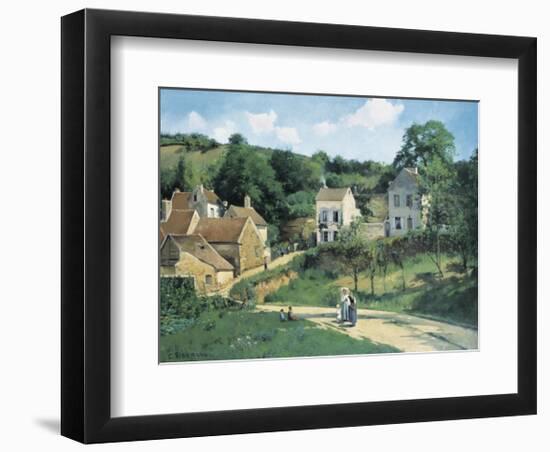 L'Hermitage at Pontoise, c.1867-Camille Pissarro-Framed Art Print