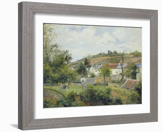 L'Hermitage, Pontoise, 1878-Camille Pissarro-Framed Giclee Print