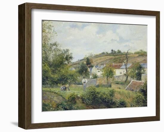 L'Hermitage, Pontoise, 1878-Camille Pissarro-Framed Giclee Print