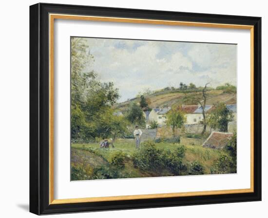 L'Hermitage, Pontoise, 1878-Camille Pissarro-Framed Giclee Print