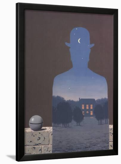 L'Heureux Donateur-Rene Magritte-Framed Art Print