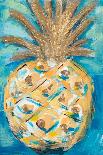 Blue Gold Pineapple-L. Hewitt-Art Print