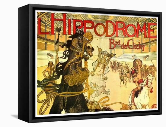 L'Hippodrome, Boulevard De Clichy-Manuel Orazi-Framed Stretched Canvas