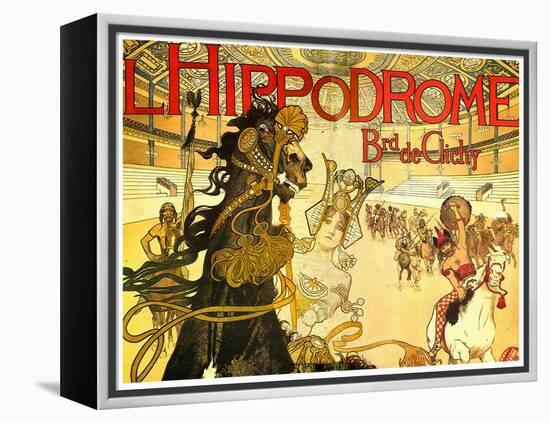 L'Hippodrome, Boulevard De Clichy-Manuel Orazi-Framed Stretched Canvas