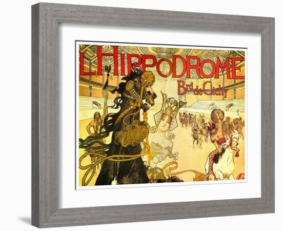 L'Hippodrome, Boulevard De Clichy-Manuel Orazi-Framed Art Print