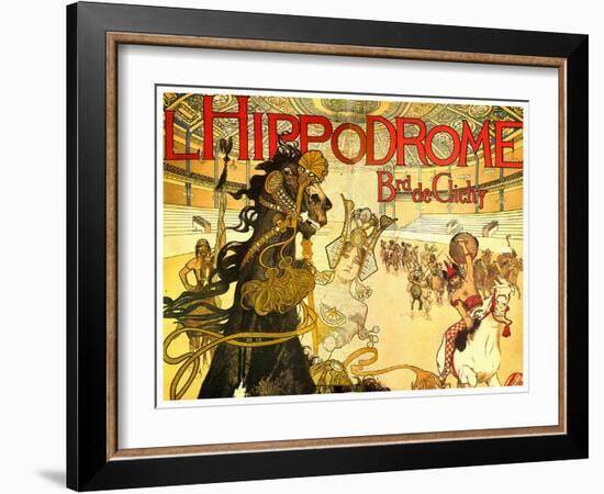 L'Hippodrome, Boulevard De Clichy-Manuel Orazi-Framed Art Print