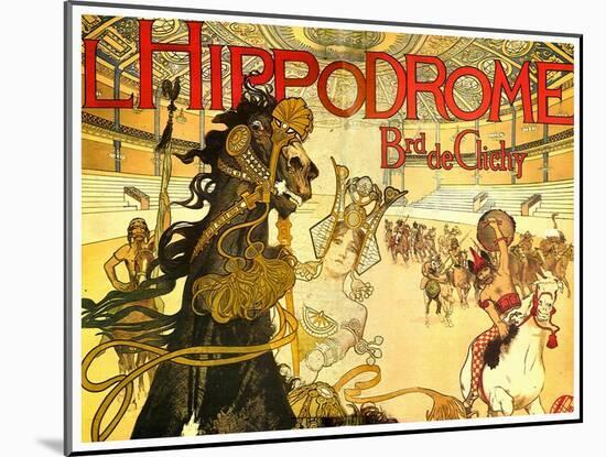 L'Hippodrome, Boulevard De Clichy-Manuel Orazi-Mounted Art Print
