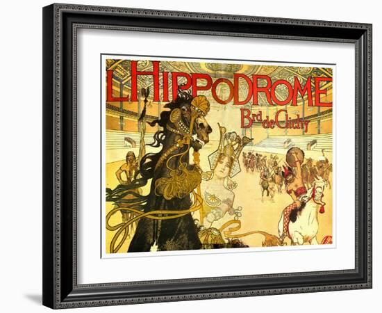 L'Hippodrome, Boulevard De Clichy-Manuel Orazi-Framed Art Print