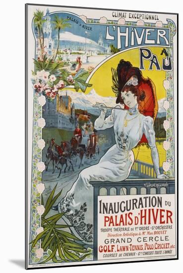 L'Hiver a Pau Poster-Vincent Lorant-Heilbronn-Mounted Giclee Print