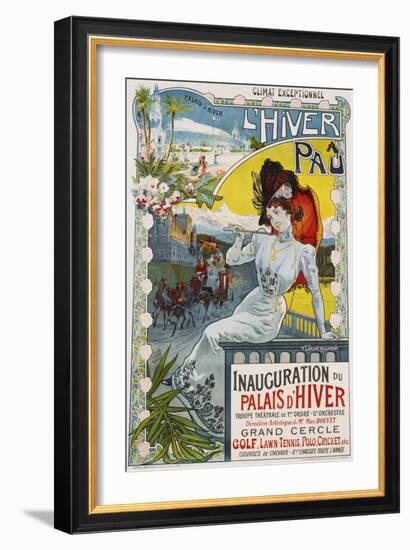L'Hiver a Pau Poster-Vincent Lorant-Heilbronn-Framed Giclee Print
