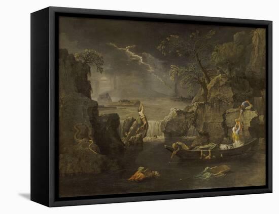 L'Hiver ou le D?ge-Nicolas Poussin-Framed Premier Image Canvas