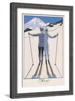 L'Hiver (Winter)-Georges Barbier-Framed Giclee Print