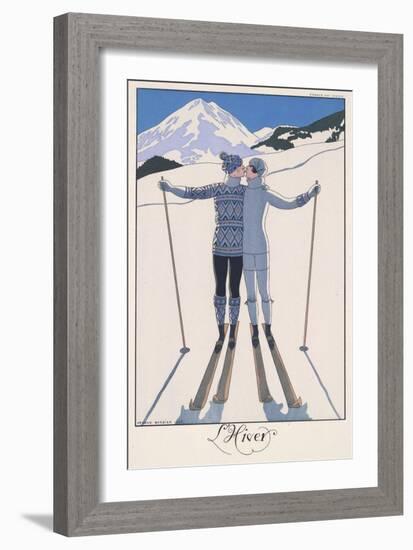 L'Hiver (Winter)-Georges Barbier-Framed Giclee Print