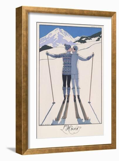 L'Hiver (Winter)-Georges Barbier-Framed Giclee Print