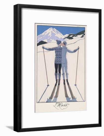 L'Hiver (Winter)-Georges Barbier-Framed Giclee Print