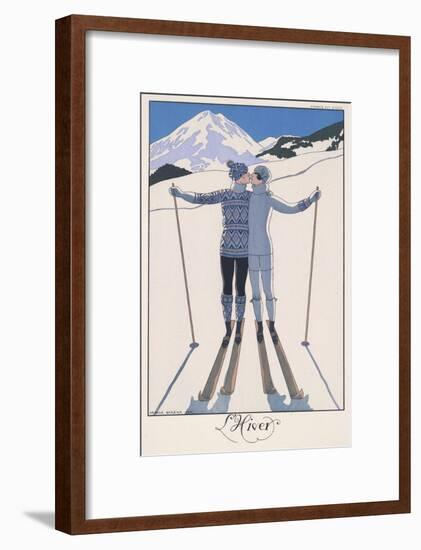 L'Hiver (Winter)-Georges Barbier-Framed Giclee Print