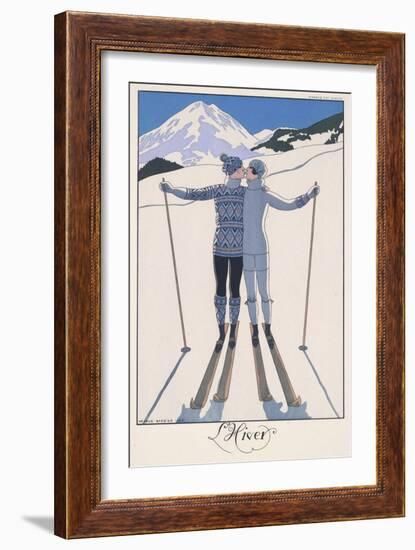 L'Hiver (Winter)-Georges Barbier-Framed Giclee Print