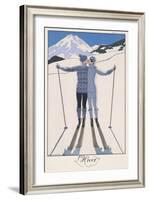 L'Hiver (Winter)-Georges Barbier-Framed Giclee Print