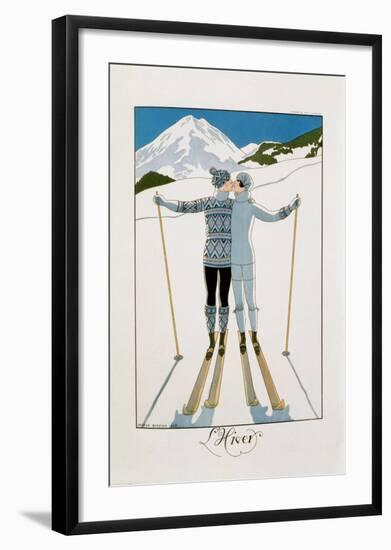 L'Hiver-Georges Barbier-Framed Art Print
