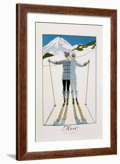 L'Hiver-Georges Barbier-Framed Art Print