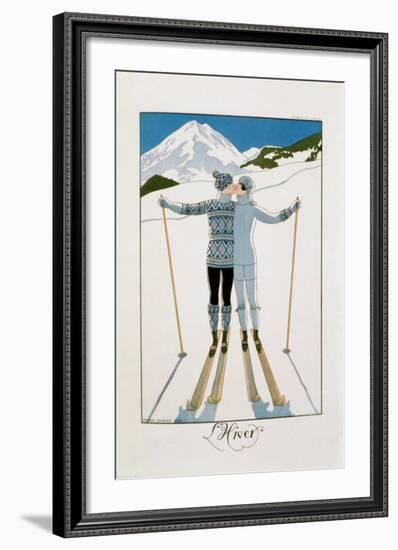 L'Hiver-Georges Barbier-Framed Art Print