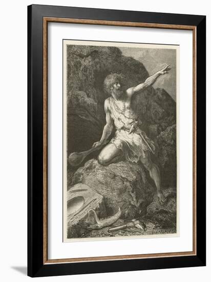 L'Homme a L'Epoque De La Pierre Polie-Emile Antoine Bayard-Framed Giclee Print