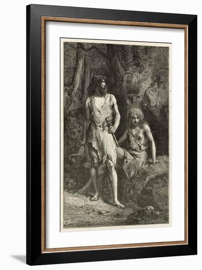 L'Homme a L'Epoque Du Renne-Emile Antoine Bayard-Framed Giclee Print