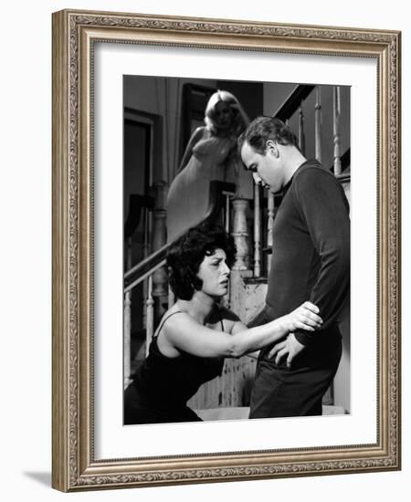 L' homme a la peau by serpent FUGITIVE KIND realise par SIDNEYLUMET with Anna Magnani and Marlon Br-null-Framed Photo
