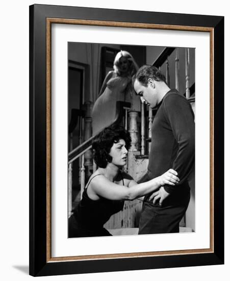 L' homme a la peau by serpent FUGITIVE KIND realise par SIDNEYLUMET with Anna Magnani and Marlon Br-null-Framed Photo