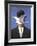 L'homme au chapeau melon (No Border)-Rene Magritte-Framed Art Print