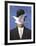 L'homme au chapeau melon (No Border)-Rene Magritte-Framed Art Print
