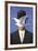 L'homme au chapeau melon (No Border)-Rene Magritte-Framed Art Print