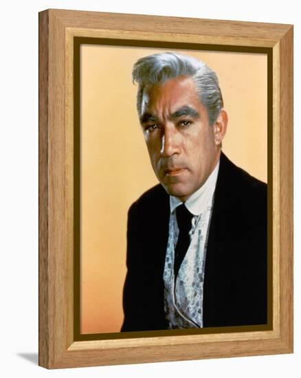 L'Homme aux colts d'or WARLOCK by EdwardDmytryk with Anthony Quinn, 1959 (photo)-null-Framed Stretched Canvas