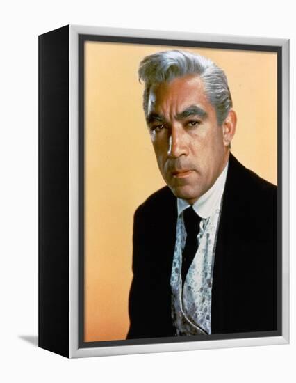 L'Homme aux colts d'or WARLOCK by EdwardDmytryk with Anthony Quinn, 1959 (photo)-null-Framed Stretched Canvas