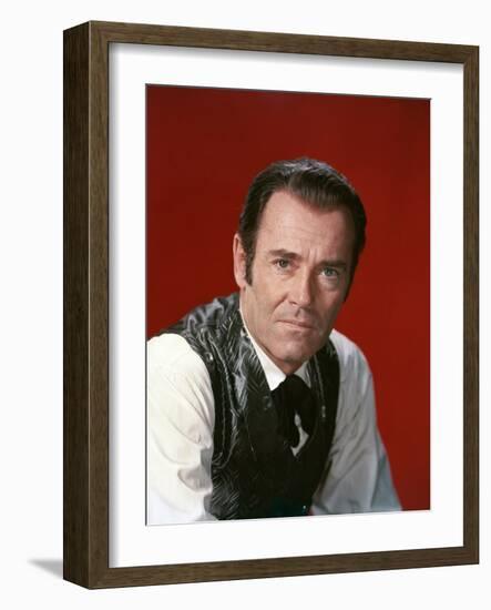 L'Homme aux colts d'or WARLOCK by EdwardDmytryk with Henry Fonda, 1959 (photo)-null-Framed Photo