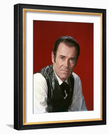 L'Homme aux colts d'or WARLOCK by EdwardDmytryk with Henry Fonda, 1959 (photo)-null-Framed Photo