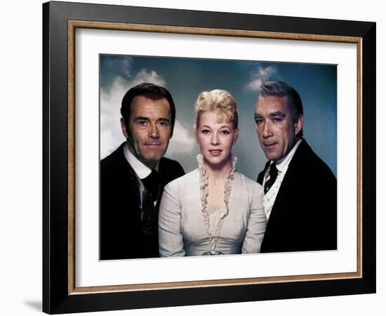 L'Homme aux colts d'or WARLOCK by EdwardDmytryk with Henry Fonda, Dolores Michaels and Anthony Quin-null-Framed Photo