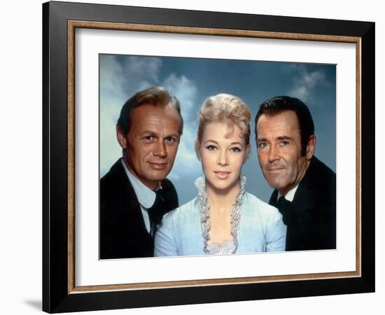 L'Homme aux colts d'or WARLOCK by EdwardDmytryk with Richard Widmark, Dolores Michaels and Henry Fo-null-Framed Photo