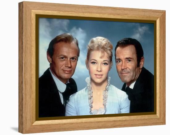 L'Homme aux colts d'or WARLOCK by EdwardDmytryk with Richard Widmark, Dolores Michaels and Henry Fo-null-Framed Stretched Canvas