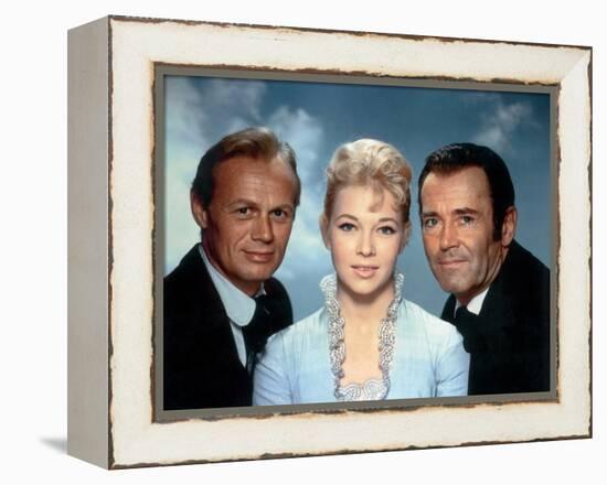 L'Homme aux colts d'or WARLOCK by EdwardDmytryk with Richard Widmark, Dolores Michaels and Henry Fo-null-Framed Stretched Canvas