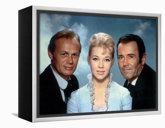 L'Homme aux colts d'or WARLOCK by EdwardDmytryk with Richard Widmark, Dolores Michaels and Henry Fo-null-Framed Stretched Canvas