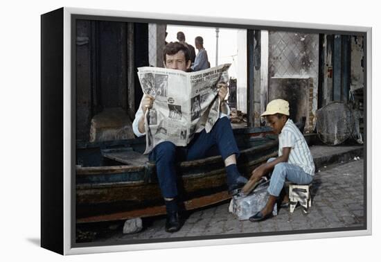 L'homme by Rio by PhilippedeBroca with Jean-Paul, 1964 (photo)-null-Framed Stretched Canvas