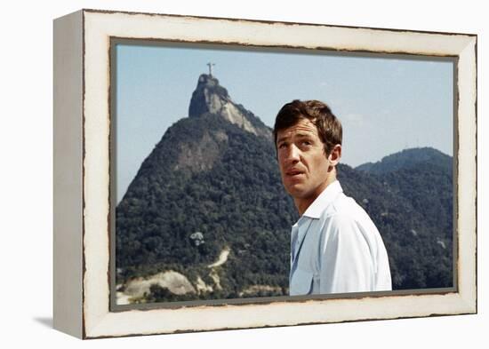 L'homme by Rio by PhilippedeBroca with Jean-Paul Belmondo, 1964 (photo)-null-Framed Stretched Canvas