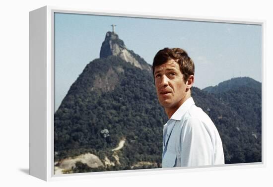 L'homme by Rio by PhilippedeBroca with Jean-Paul Belmondo, 1964 (photo)-null-Framed Stretched Canvas