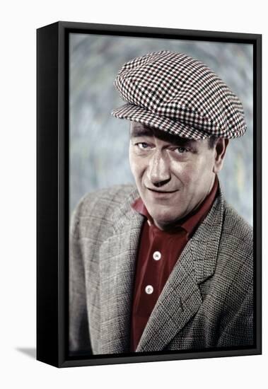 L' Homme Tranquille THE QUIET MAN by JohnFord with John Wayne, 1952 (photo)-null-Framed Stretched Canvas