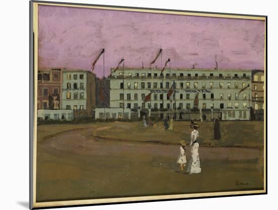 L'hotel Royal, Dieppe, C.1894 (Oil on Canvas)-Walter Richard Sickert-Mounted Giclee Print