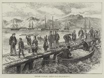Sketches in Iceland, Landing Dried Cod at Reykjavik-L. Huard-Giclee Print